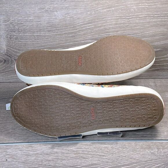 NWT Taos Dandy Floral Multi Color Canvas Women’s Sz 9.5 Slip On Loafer Sneakers - Picture 7 of 12